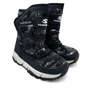 Youth Hobibear winter boots black Like new boys size 2
